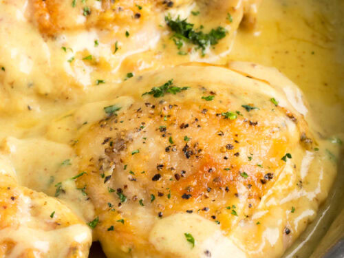 Honey mustard chicken thighs