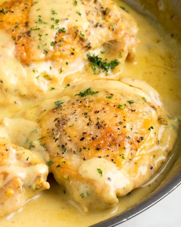 Honey mustard chicken thighs