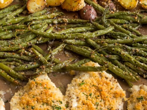 Parmesan sheet pan chicken