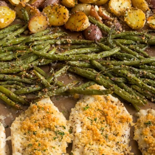 Parmesan sheet pan chicken
