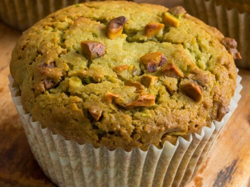 pistachio butter muffins