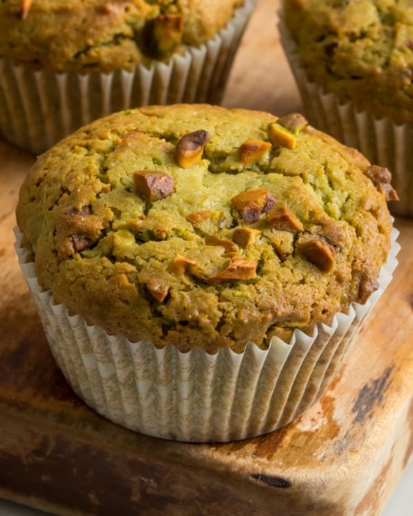 pistachio butter muffins