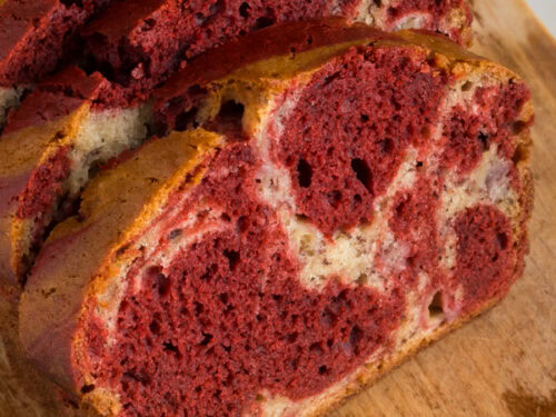 red velvet banana bread