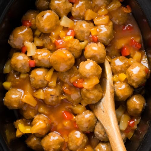 sweet and sour crockpot meatballs