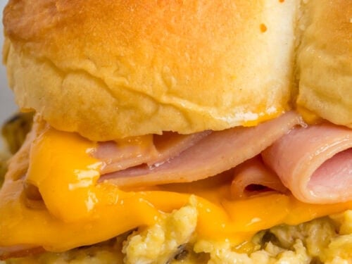 ham and cheese breakfast sliders